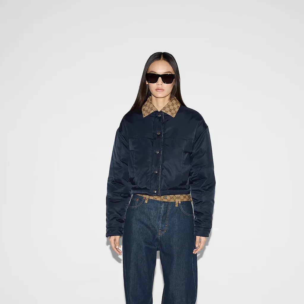 Reversible Gabardine Nylon Jacket