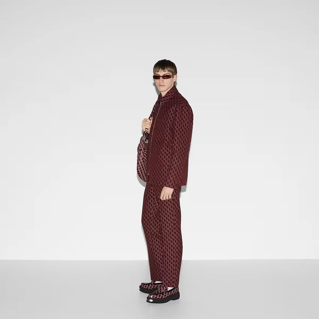 Wool Jacket With Gg Shadow