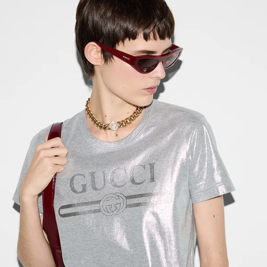 Printed Laminated Cotton T-Shirt