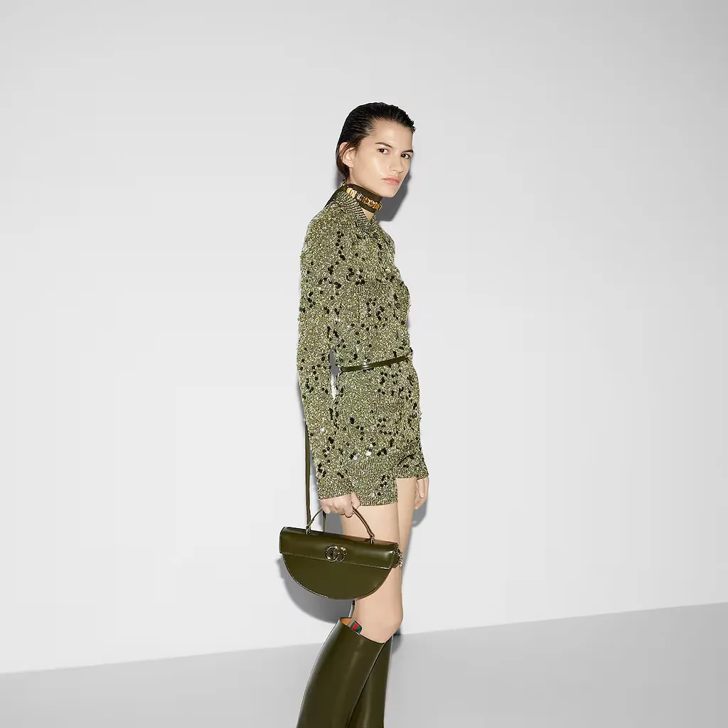 Small Half-Moon Top Handle Bag