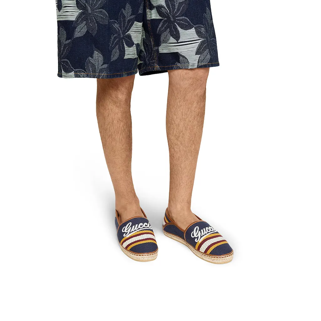 Espadrille With Gucci Script