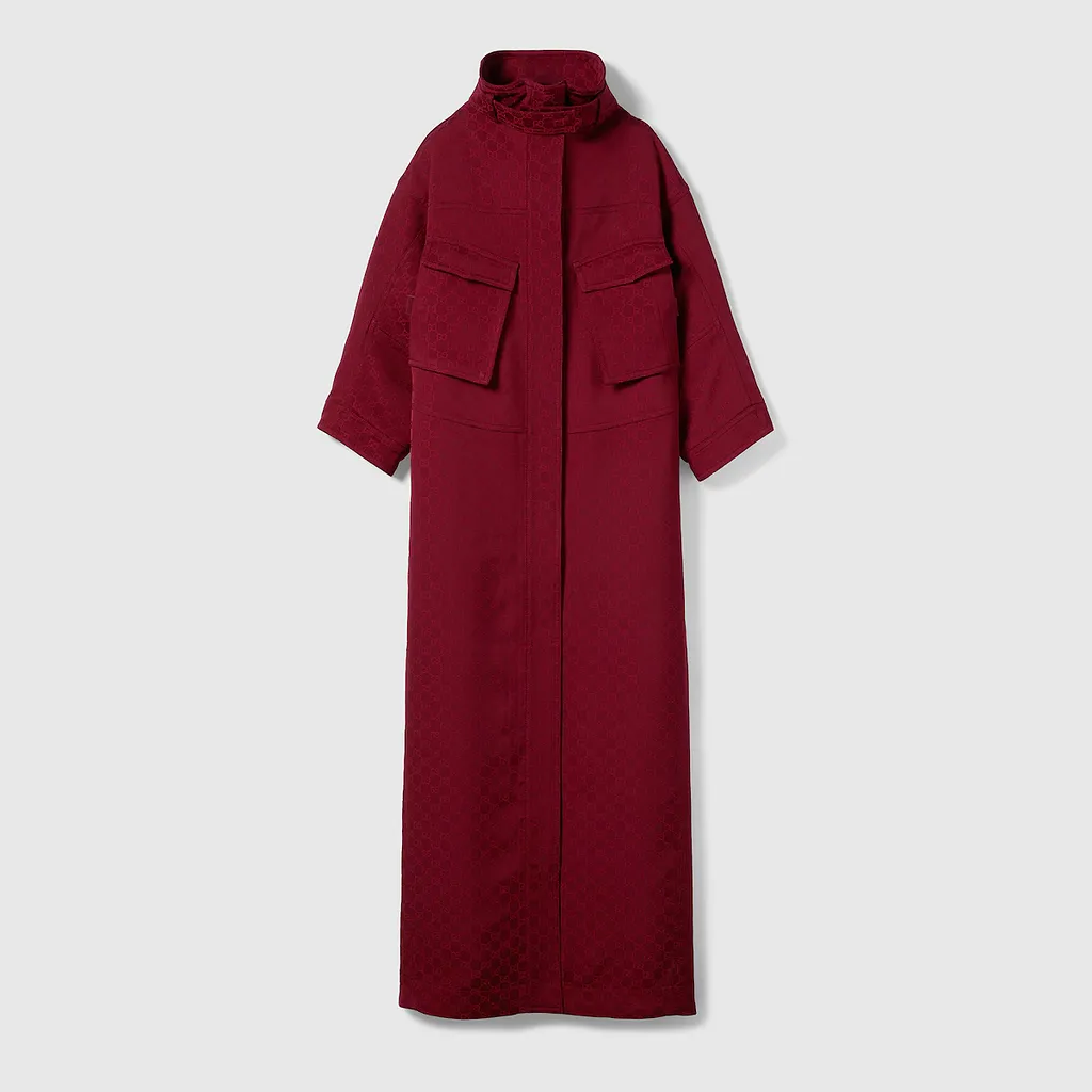 Gg Fabric Jacquard Coat