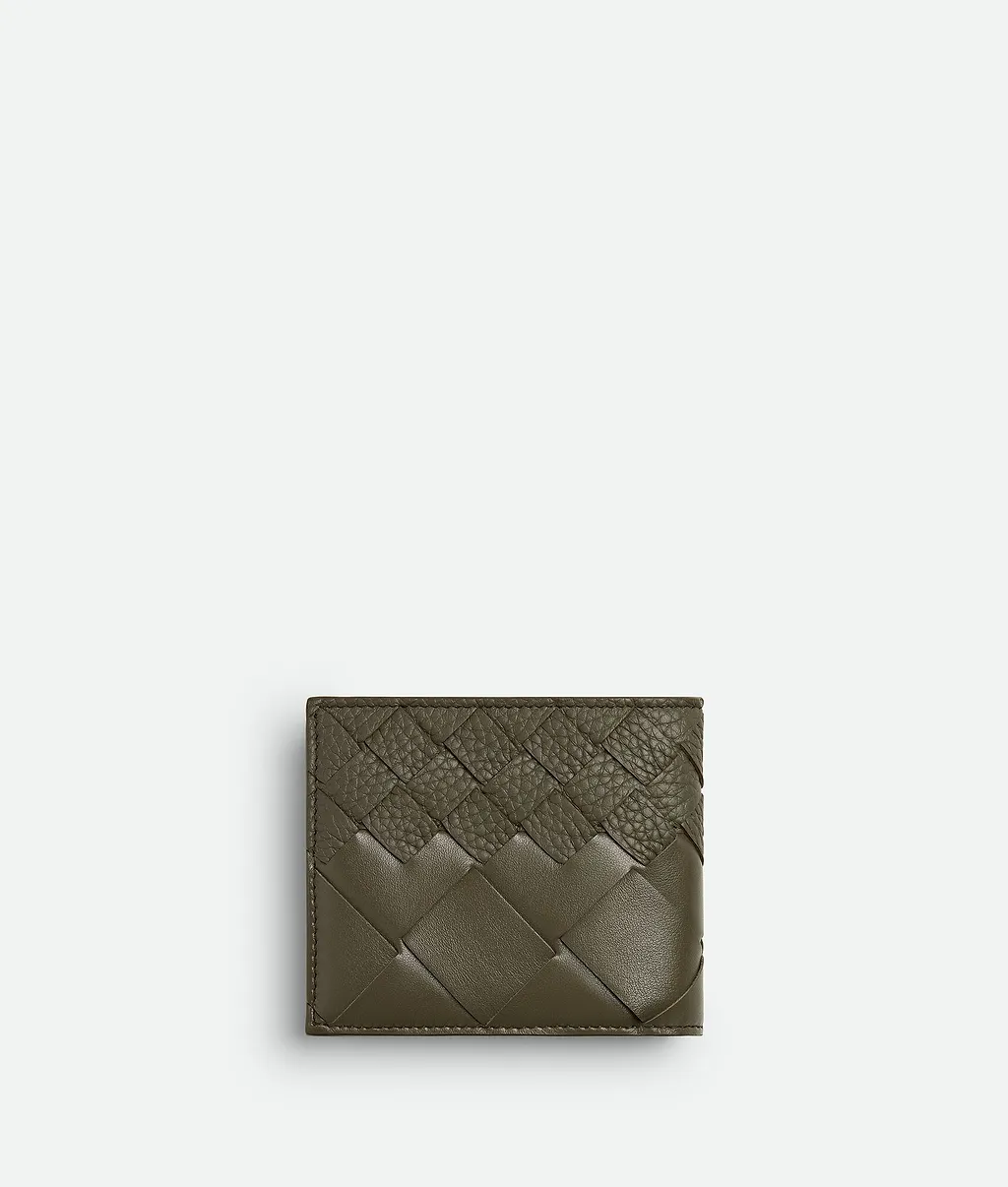 Intrecciato Bi-Fold Wallet With Coin Purse