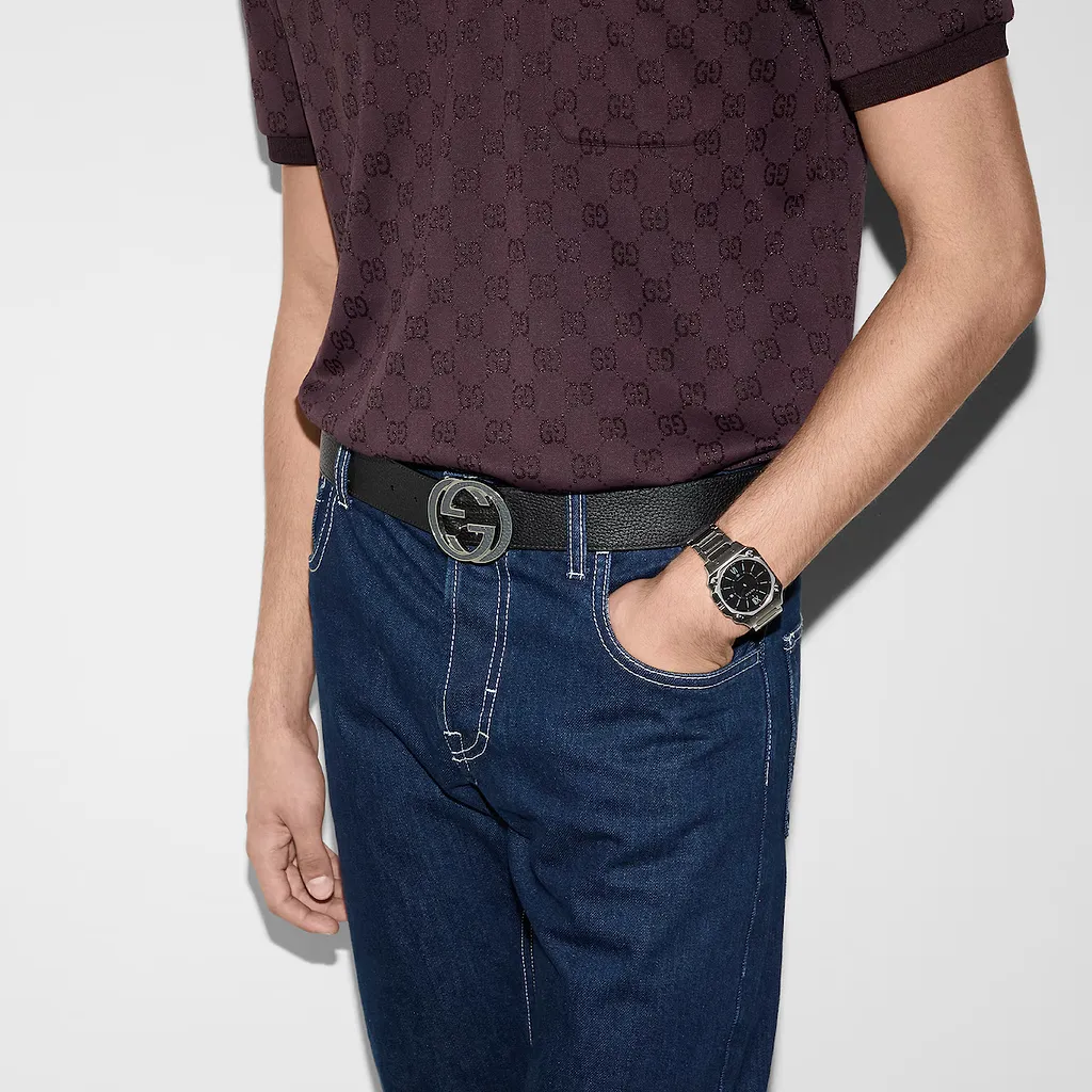 Reversible Belt With Interlocking G Buckle