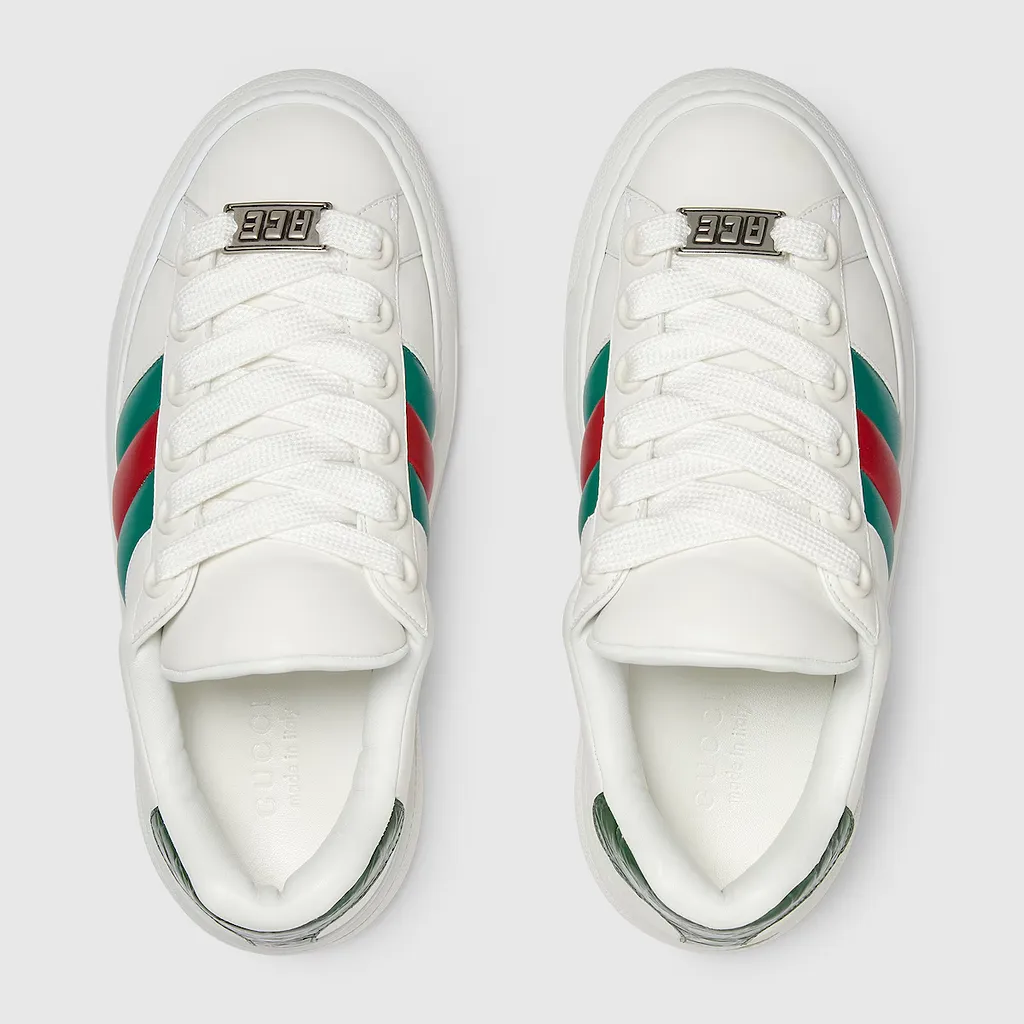 Gucci Ace Trainer With Web