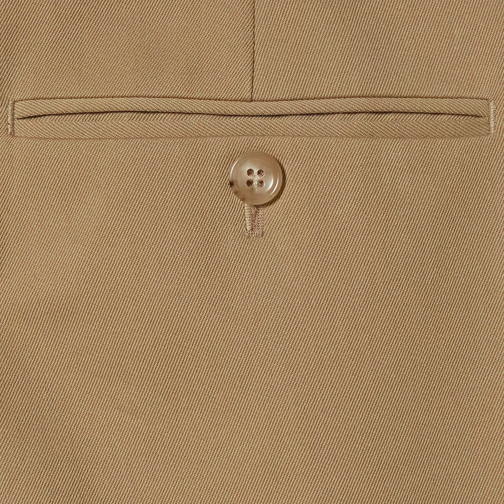 Cotton Gabardine Pant With Web
