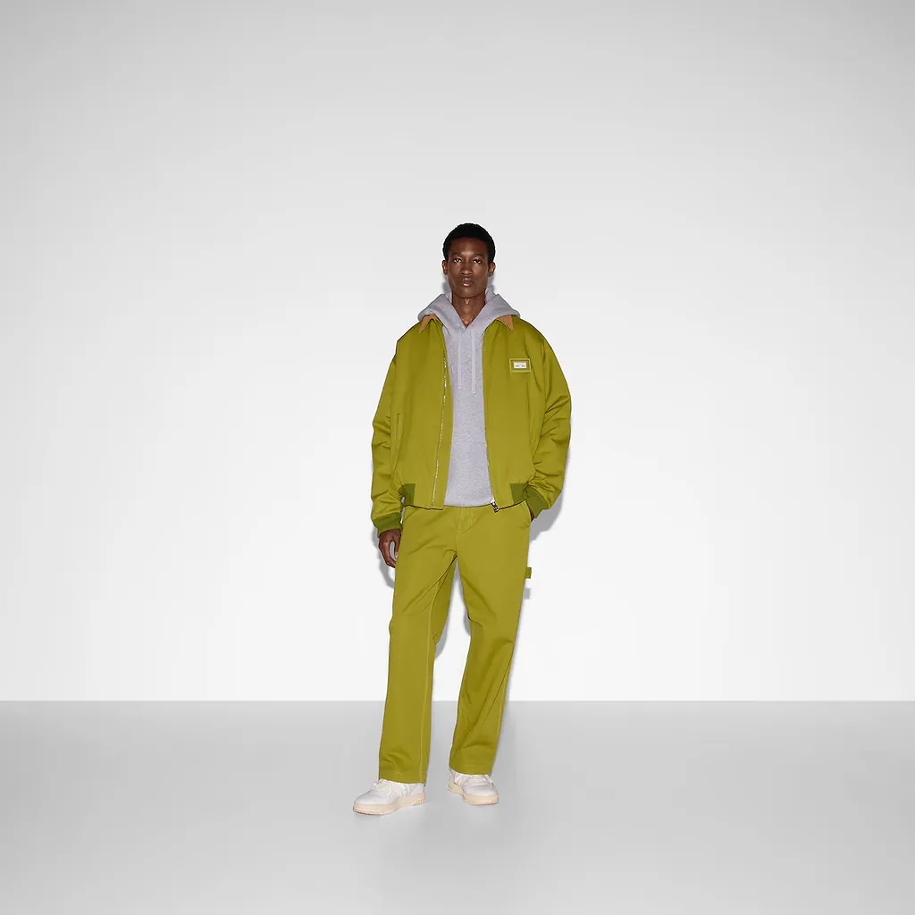 Cotton Canvas Jacket With Web Label