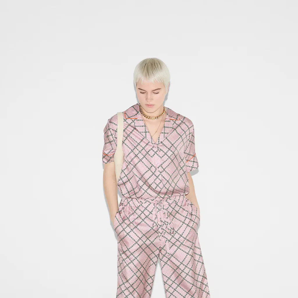 Printed Silk Twill Shirt
