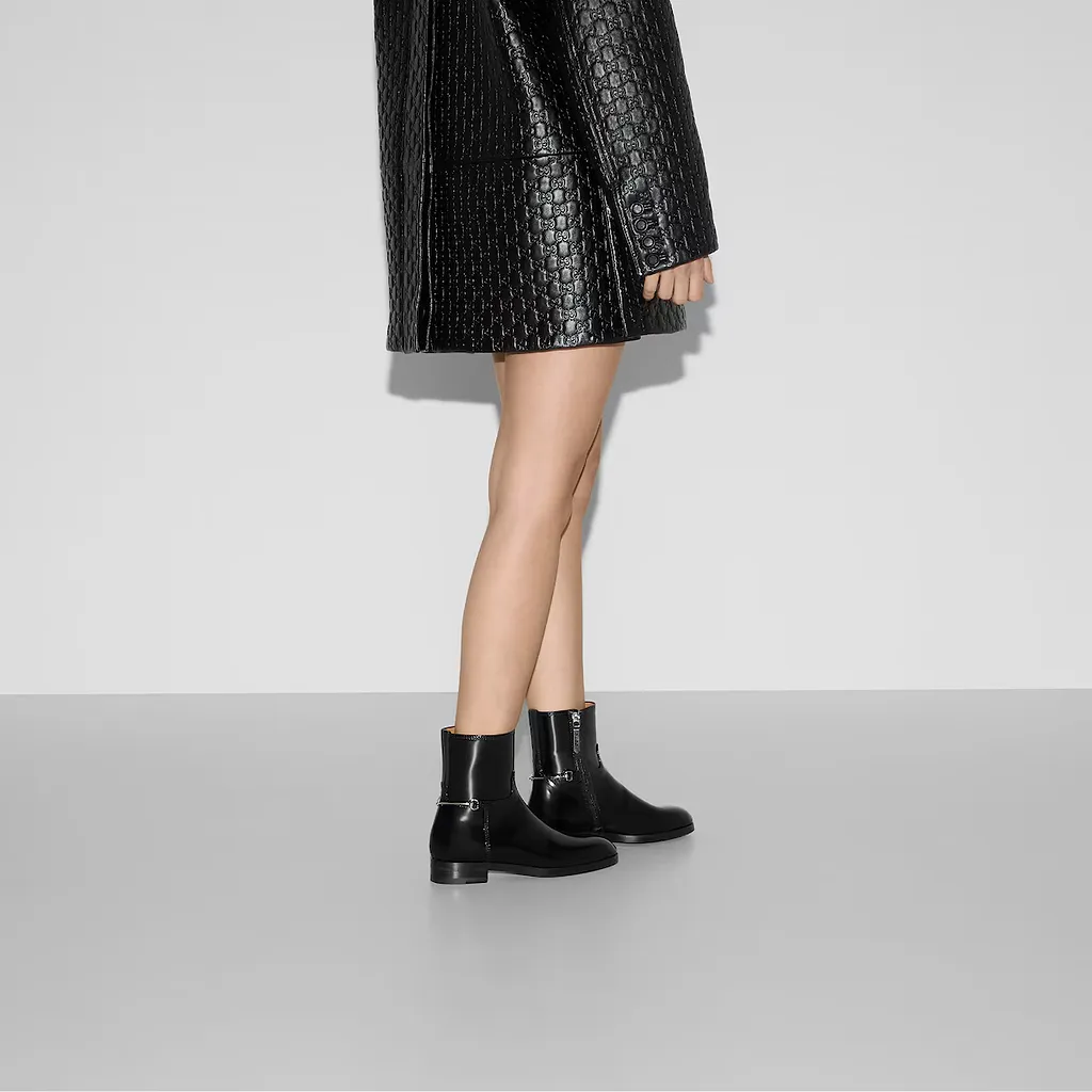 Slim Horsebit Ankle Boot
