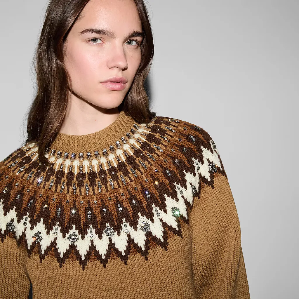 Norwegian Wool Jacquard Sweater