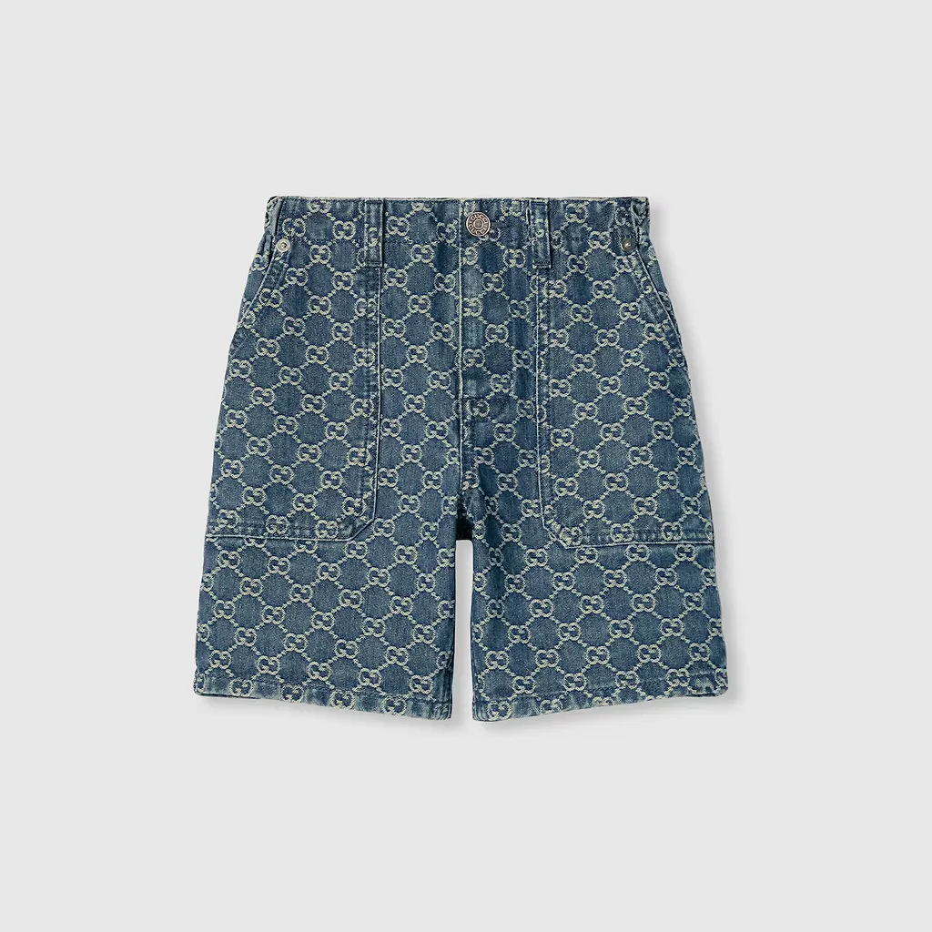 Children's Gg Denim Shorts