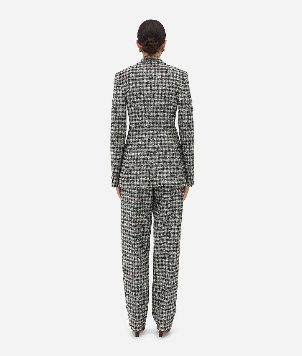Boucle Gingham Wool Jacket
