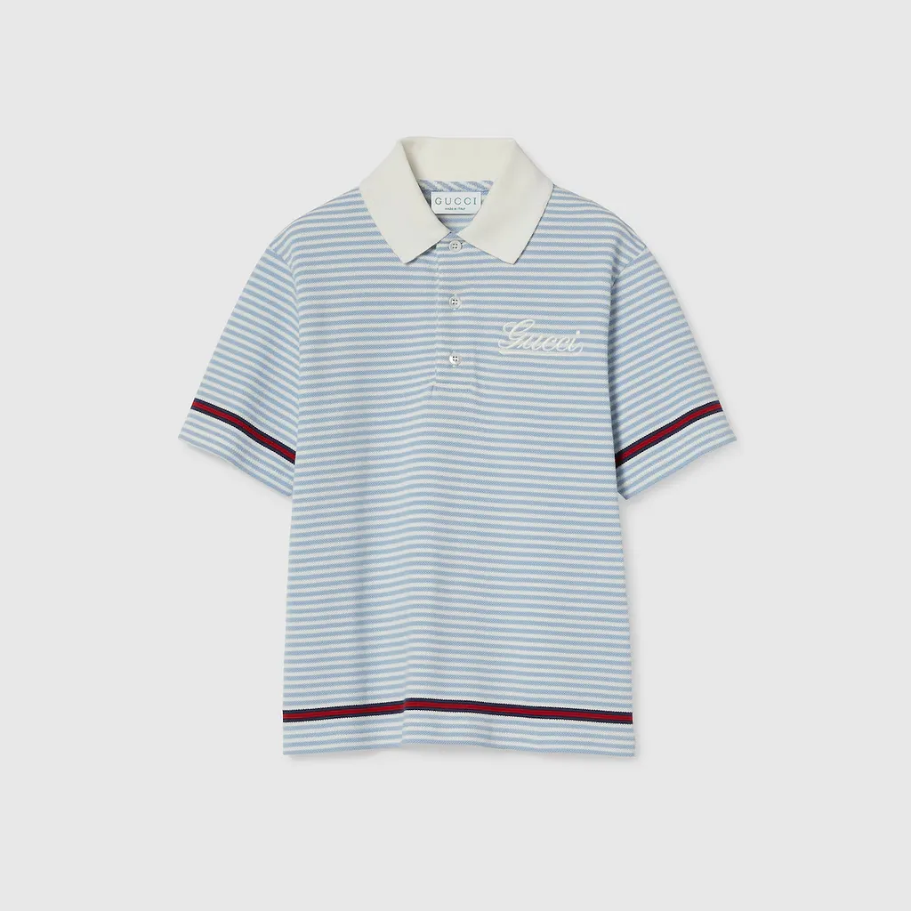 Children's Embroidered Cotton Polo Shirt