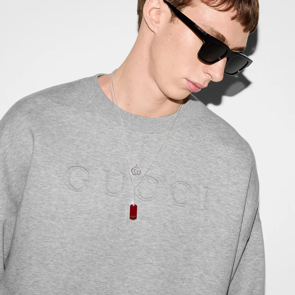 Embossed Cotton Jersey Sweatshirt