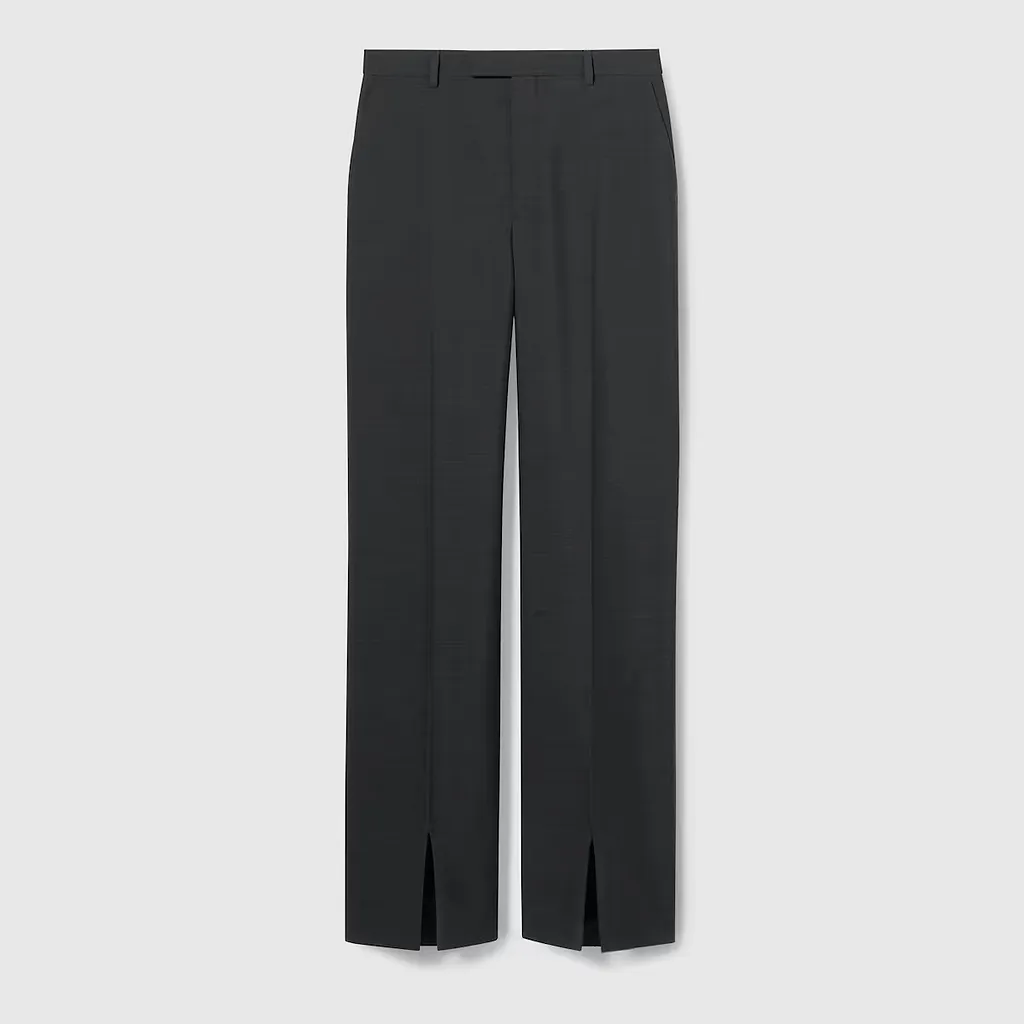 Oversize Low Waist Wool Pant