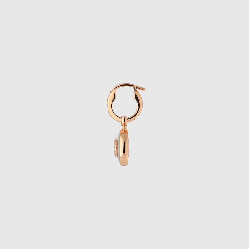 Gucci Interlocking Diamond 18K Earrings
