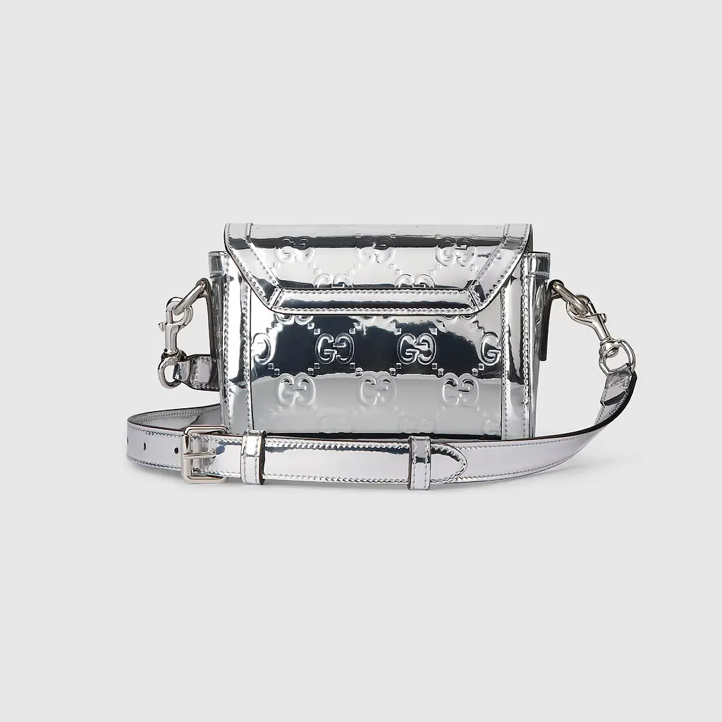 Mini Embossed Gg Shoulder Bag