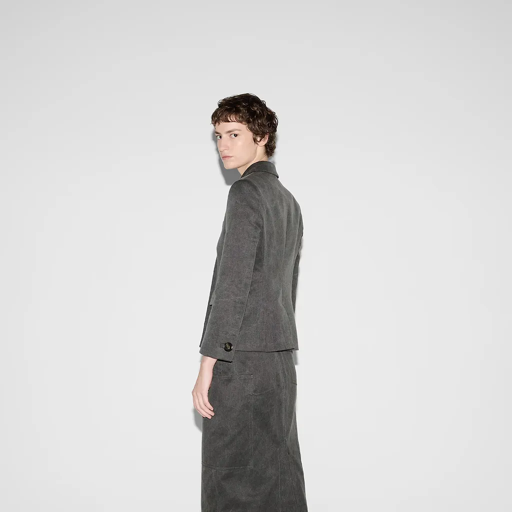 Cotton Canvas Delavé Jacket