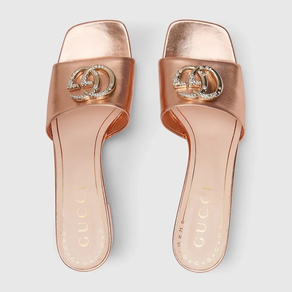 Slide Sandal With Double G