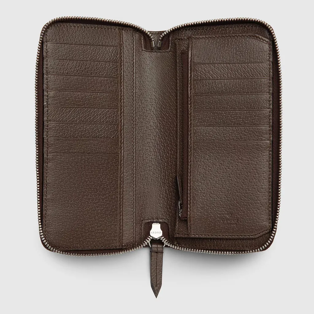 Bi-Colour Zip Around Wallet
