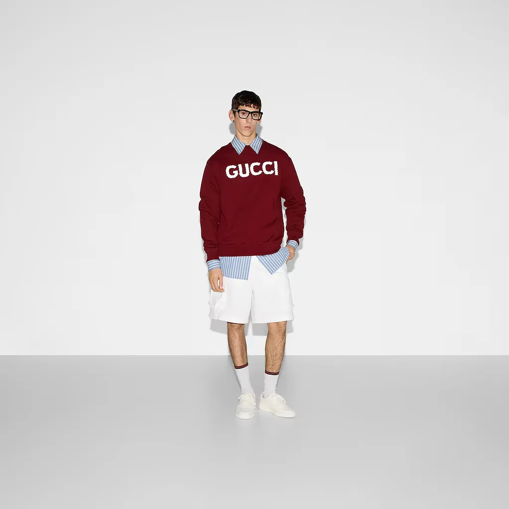 Embroidered Cotton Jersey Sweatshirt