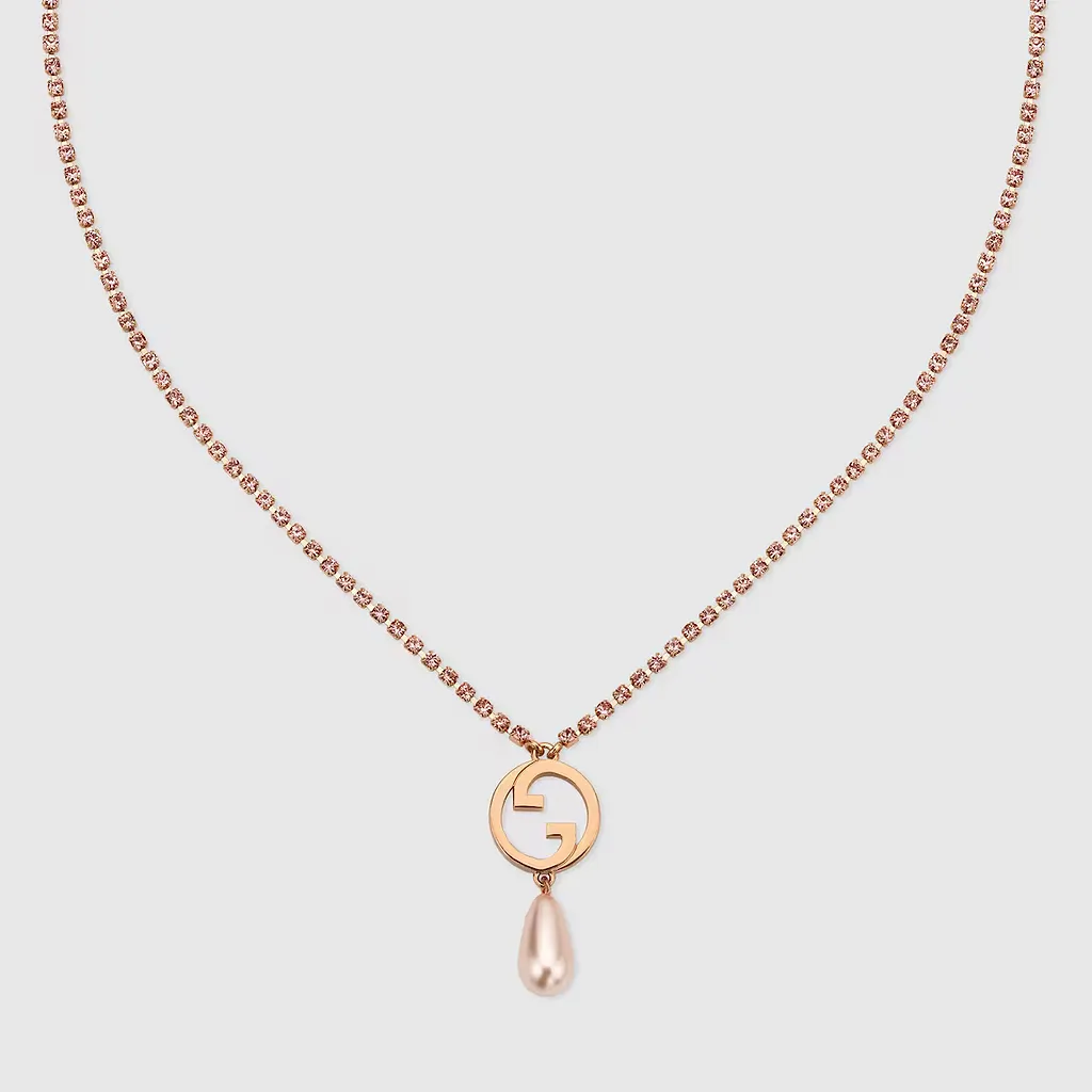 Gucci Blondie Crystal Necklace