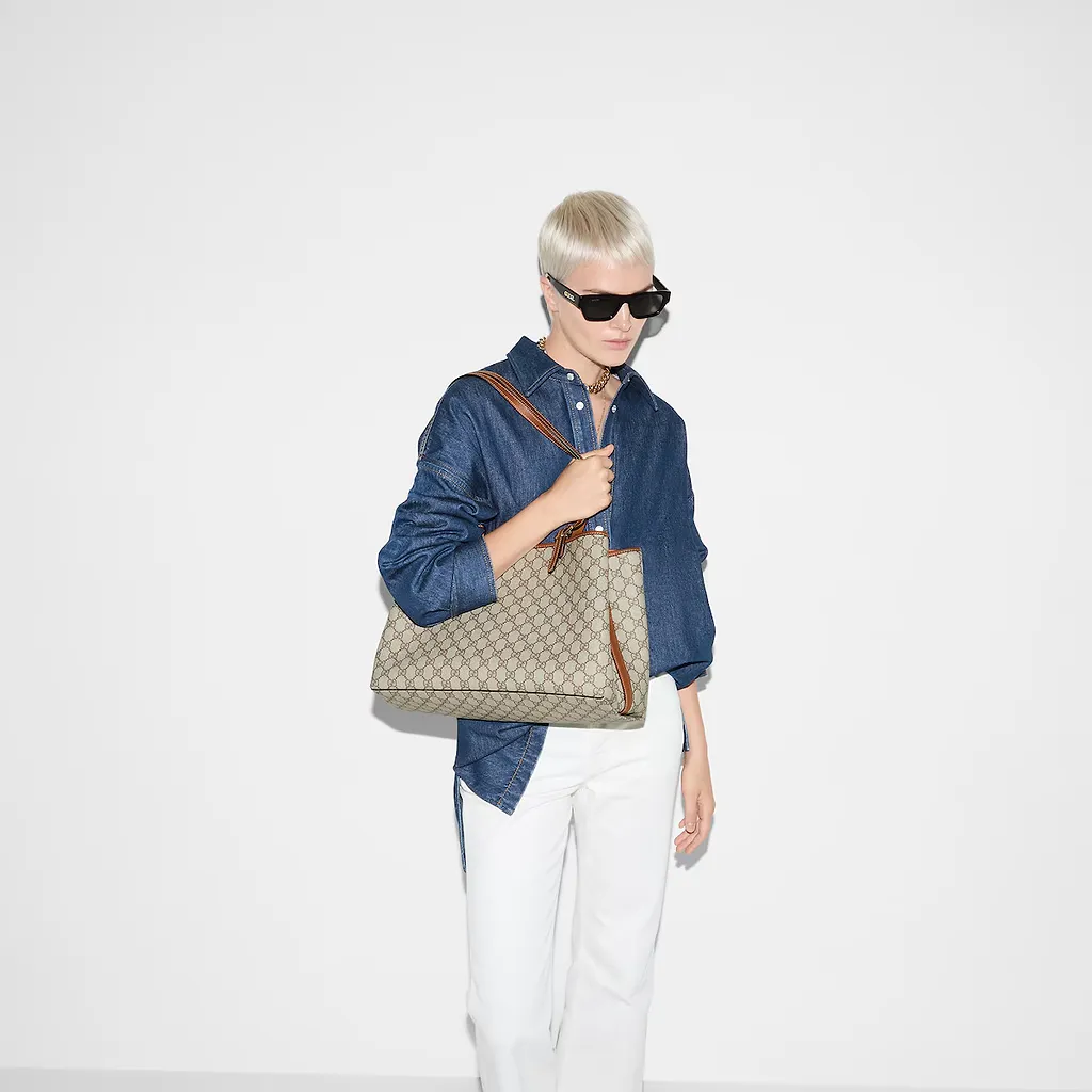 Gg Emblem Maxi Tote Bag