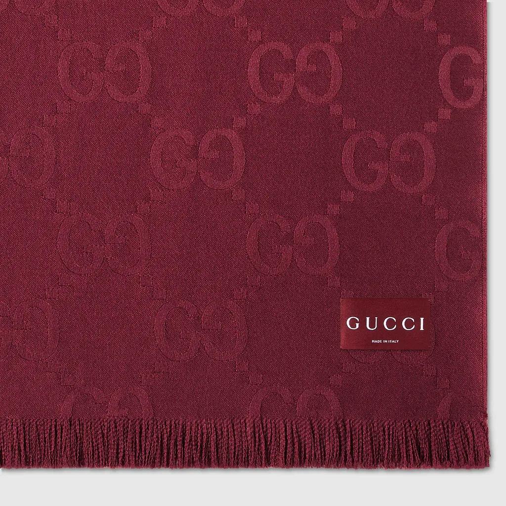 Gg Wool And Silk Blanket