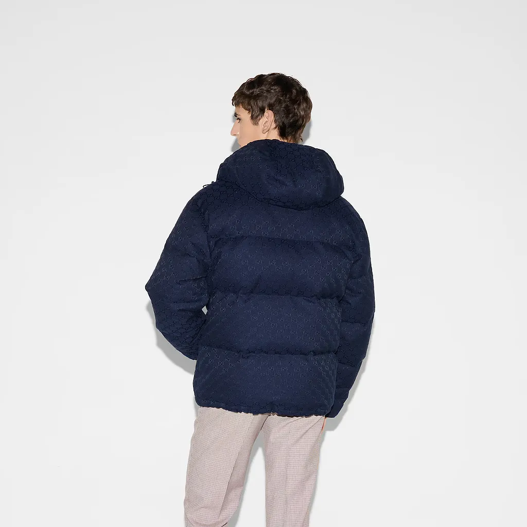 Gg Canvas Down Jacket