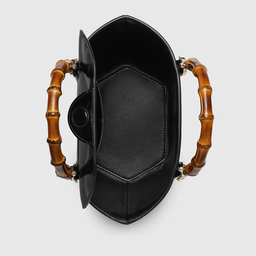 Mini Bamboo Top Handle Tote Bag