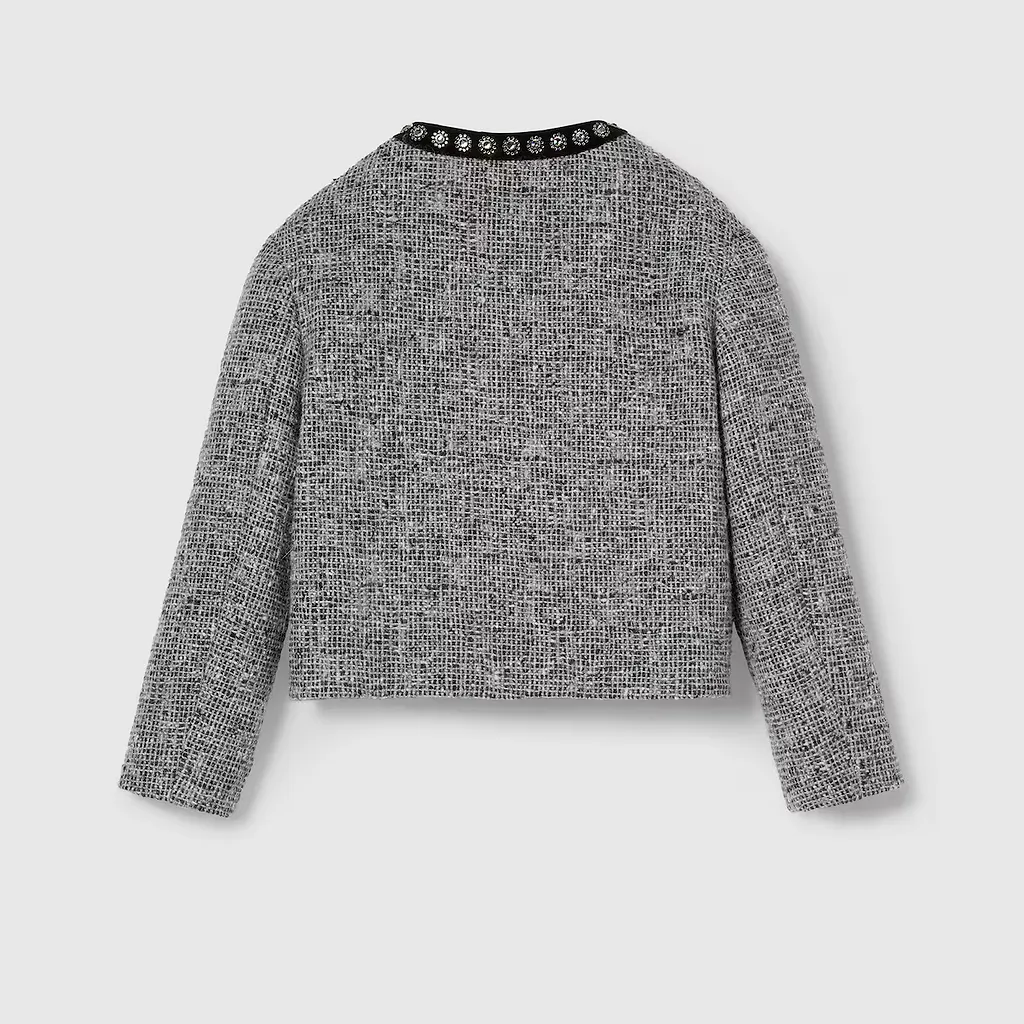 Children's Embroidered Tweed Jacket