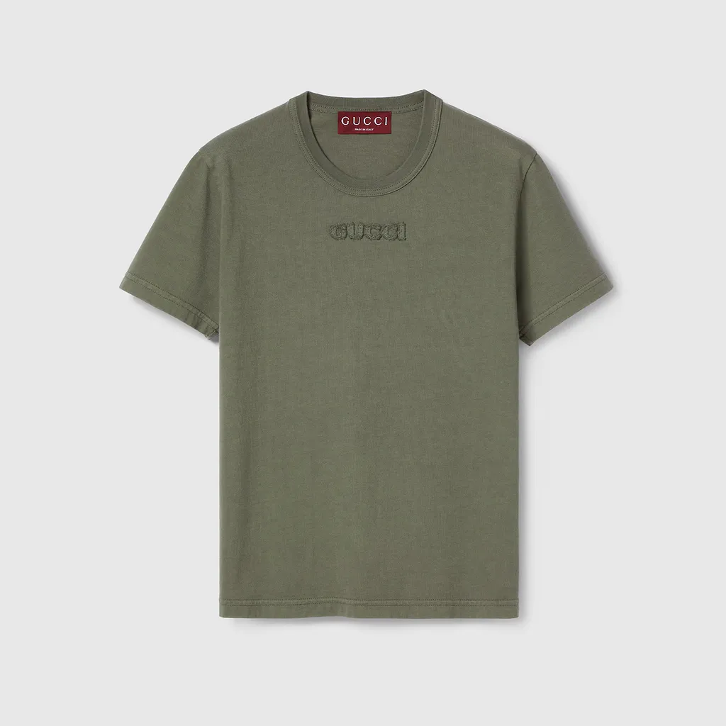 Embroidered Cotton Jersey T-Shirt