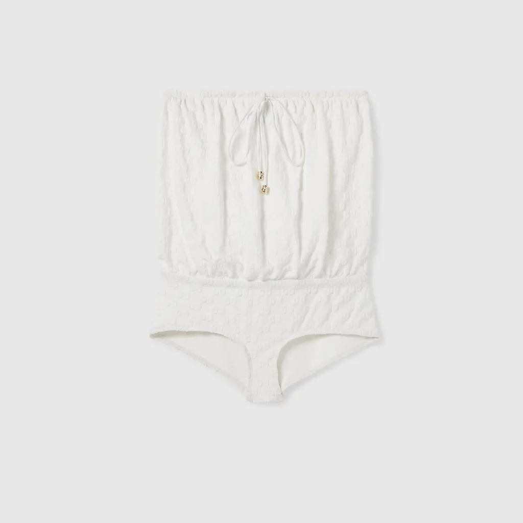 Gg Terrycloth Jersey Swimsuit