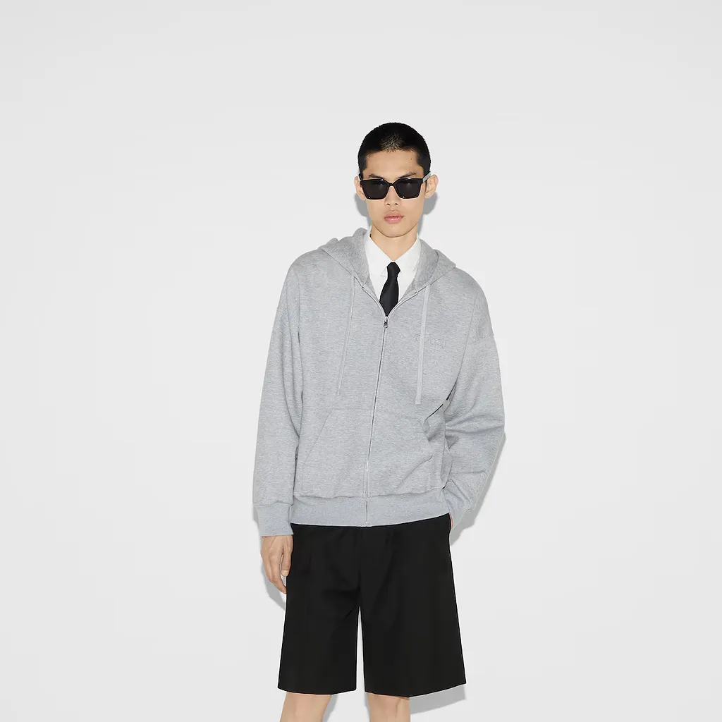 Cotton Jersey Hooded Sweatshirt