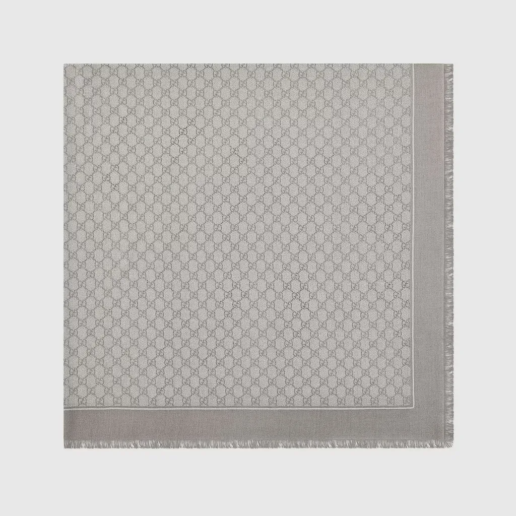 Laminated Gg Wool Shawl