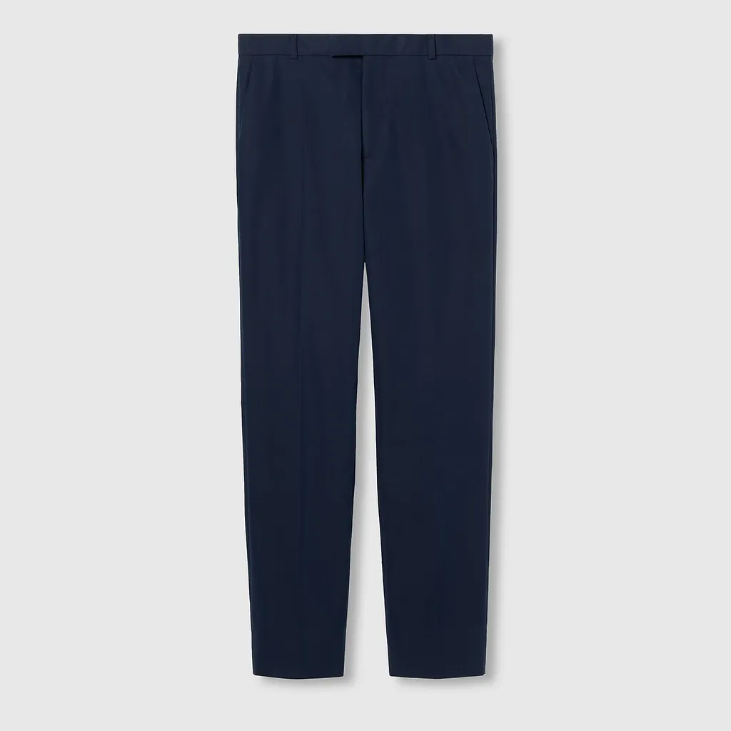 Embossed Cotton Twill Trouser
