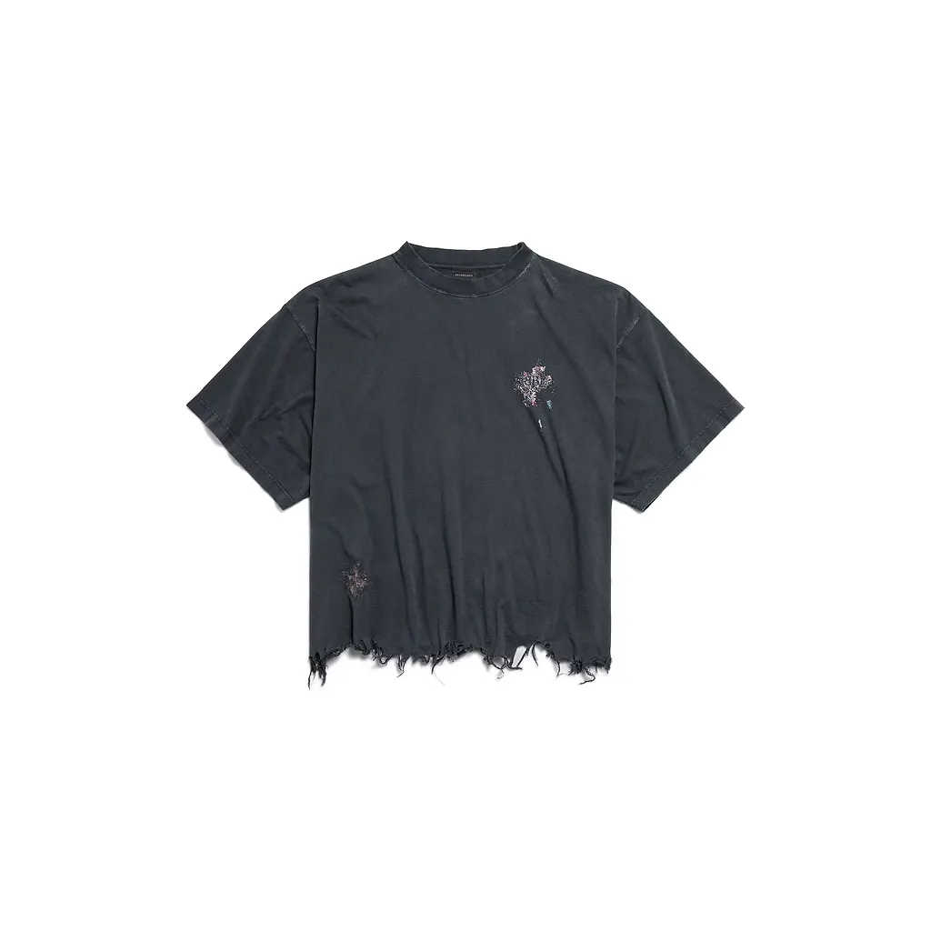 Nail Polish Cropped T-Shirt