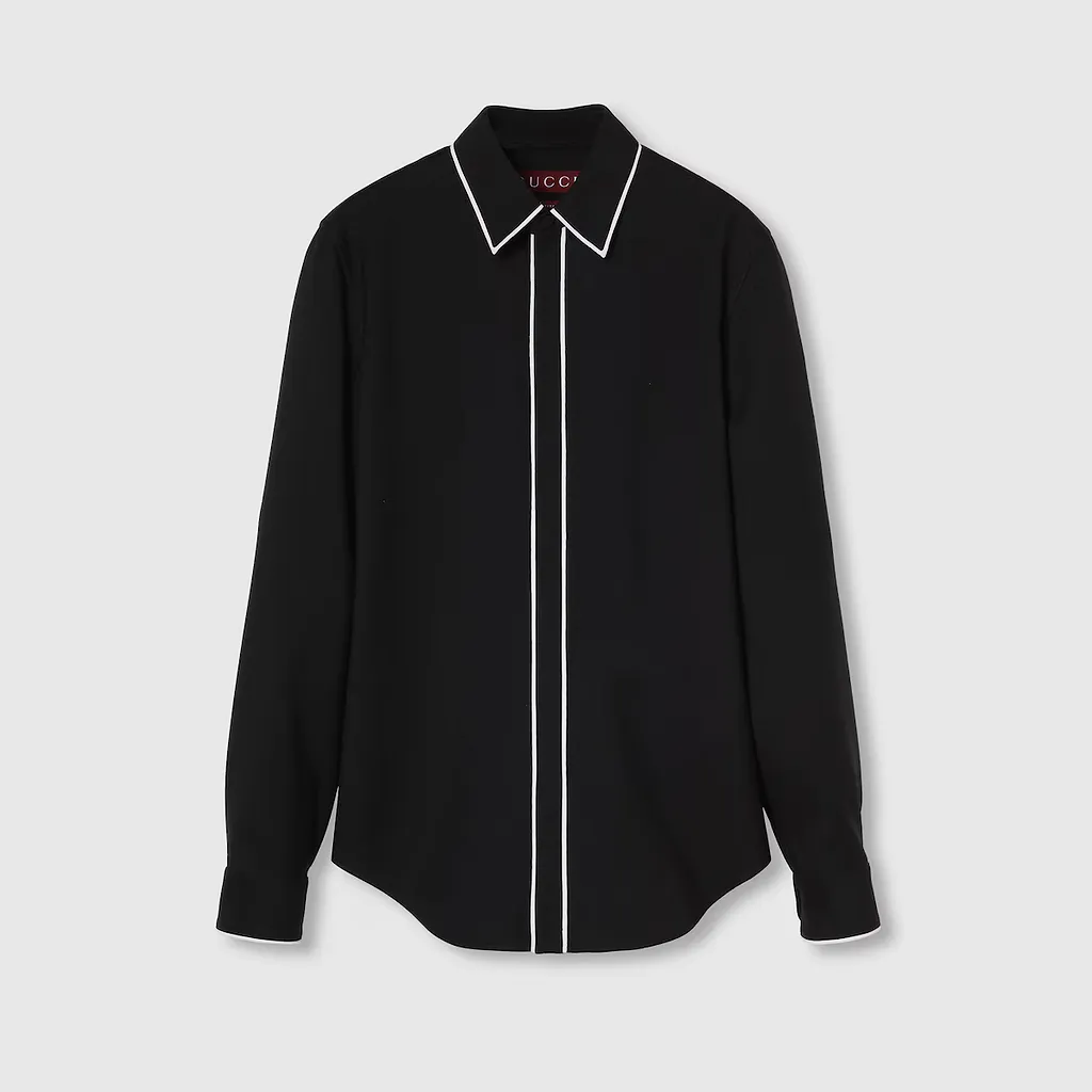 Wool Gabardine Shirt