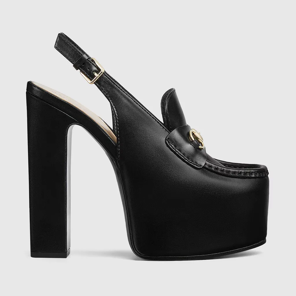 Horsebit Platform Loafer Slingback