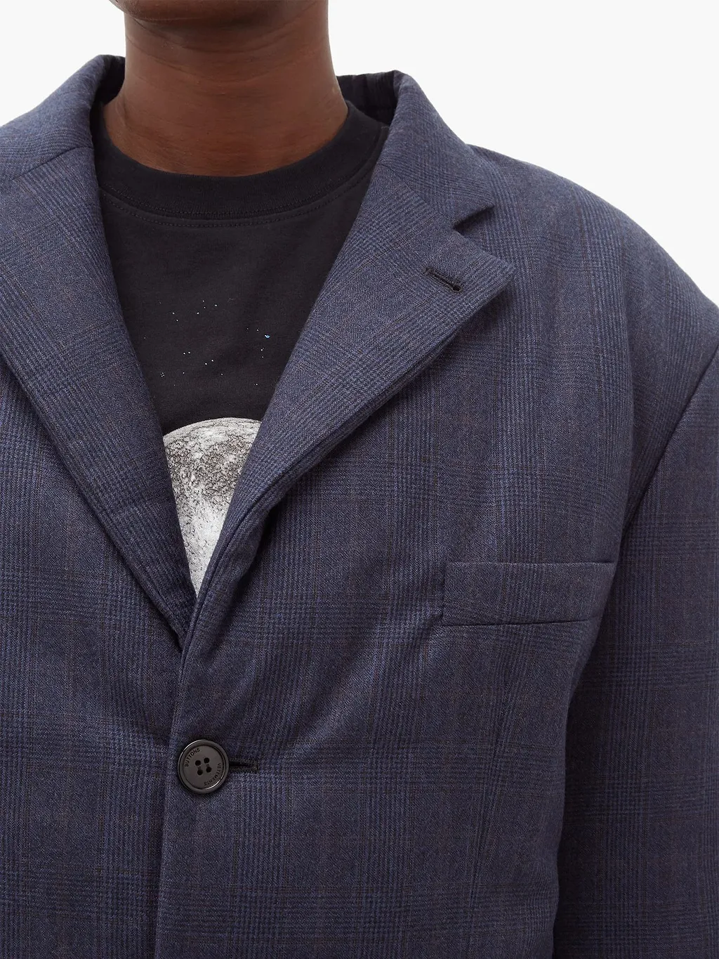 Checked Padded Coat 
