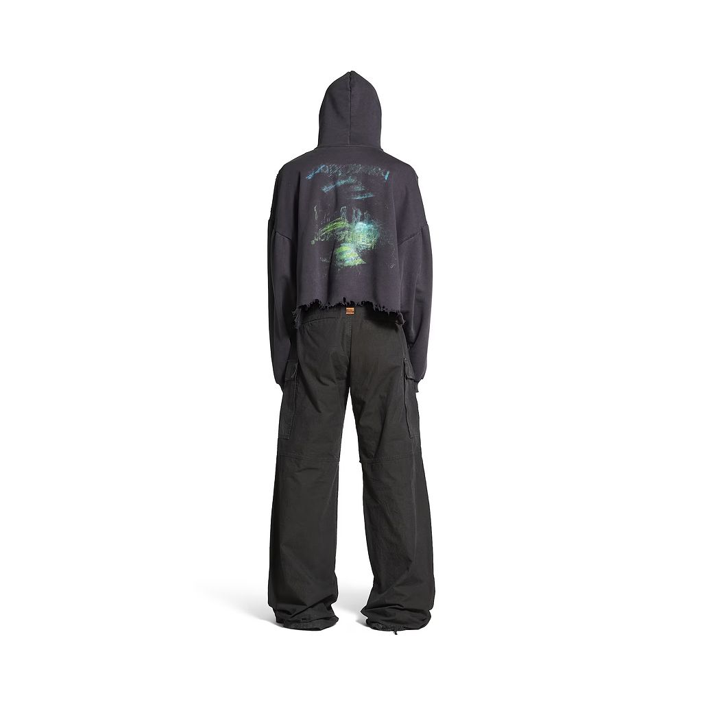 Diy Imprint Cropped Hoodie
