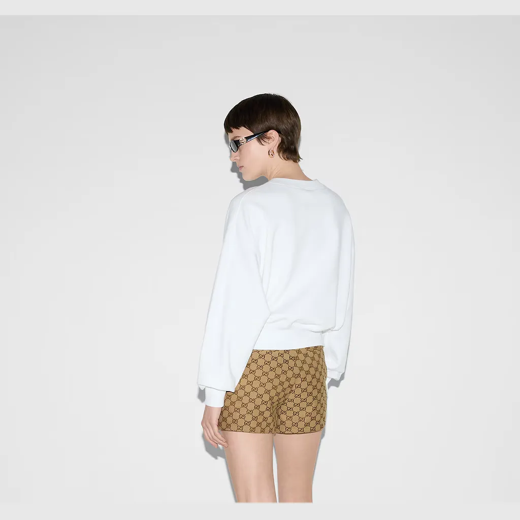 Printed Cotton Jersey Sweatshirt