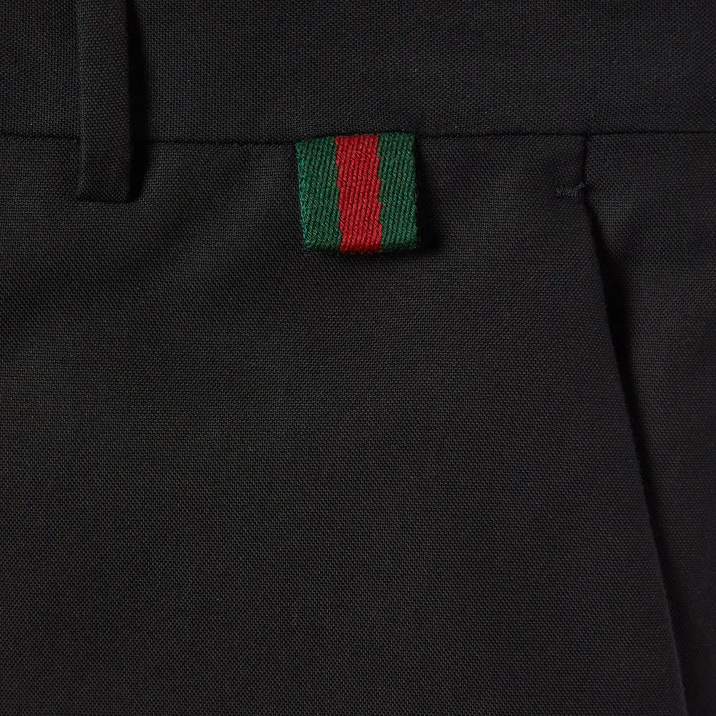 Cotton Canvas Pant With Web Detail