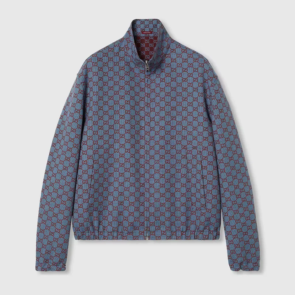 Gg Pied-De-Poule Wool Jacket
