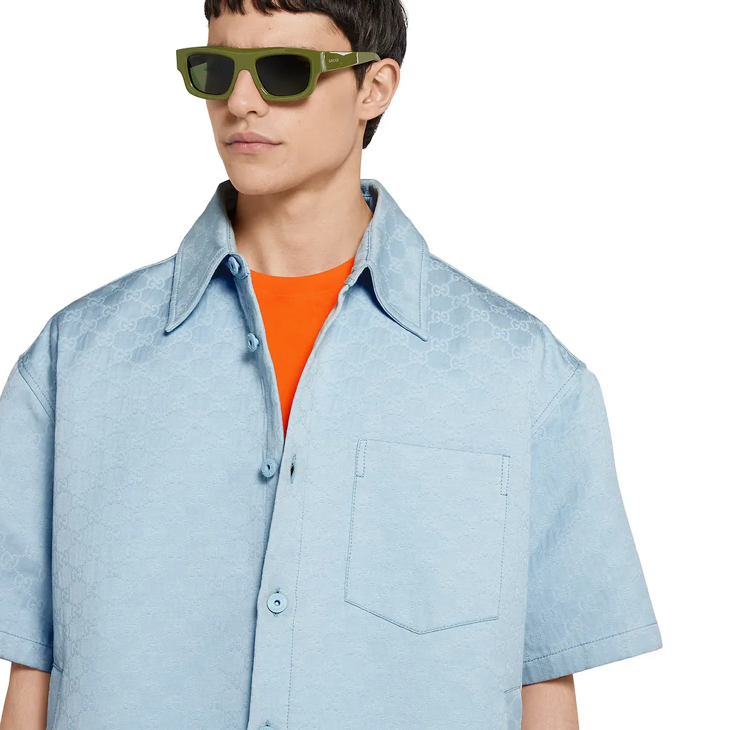 Oversize Gg Cotton Shirt