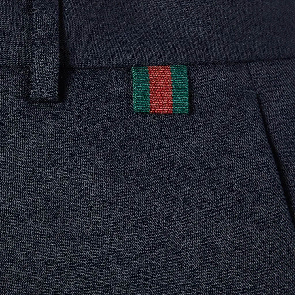 Double Cotton Twill Pant With Web