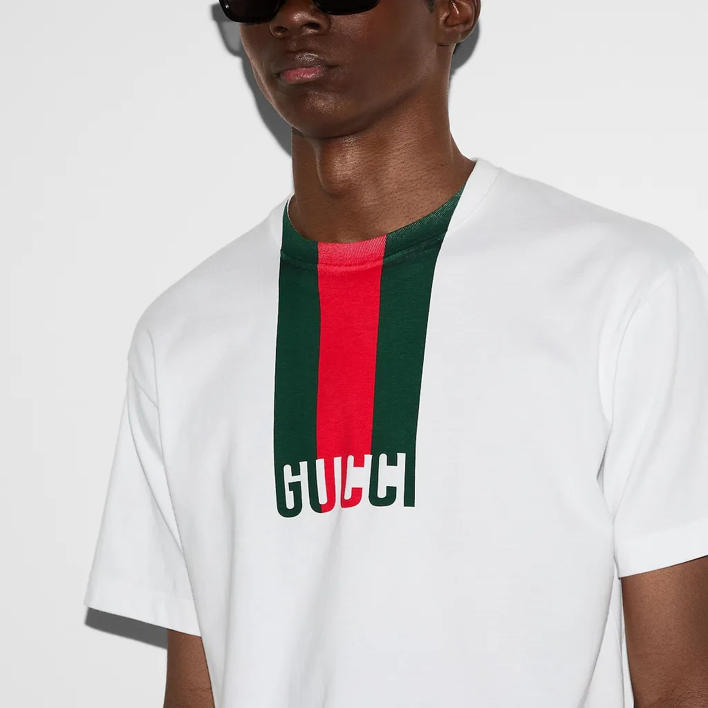 Cotton Jersey T-Shirt With Print