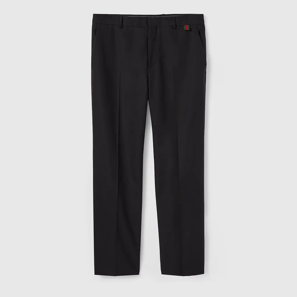 Cotton Canvas Pant With Web Detail