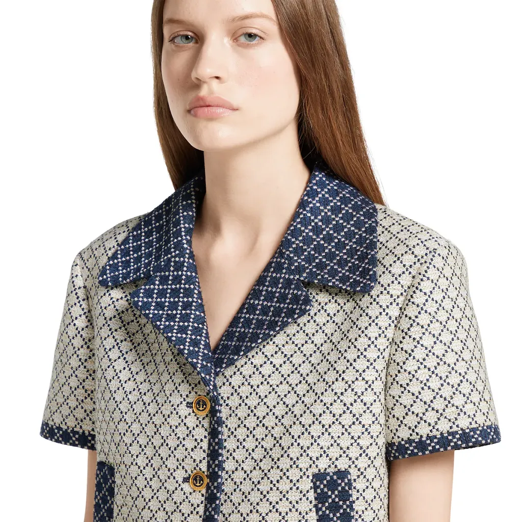 Diamond Cotton Bouclé Jacket