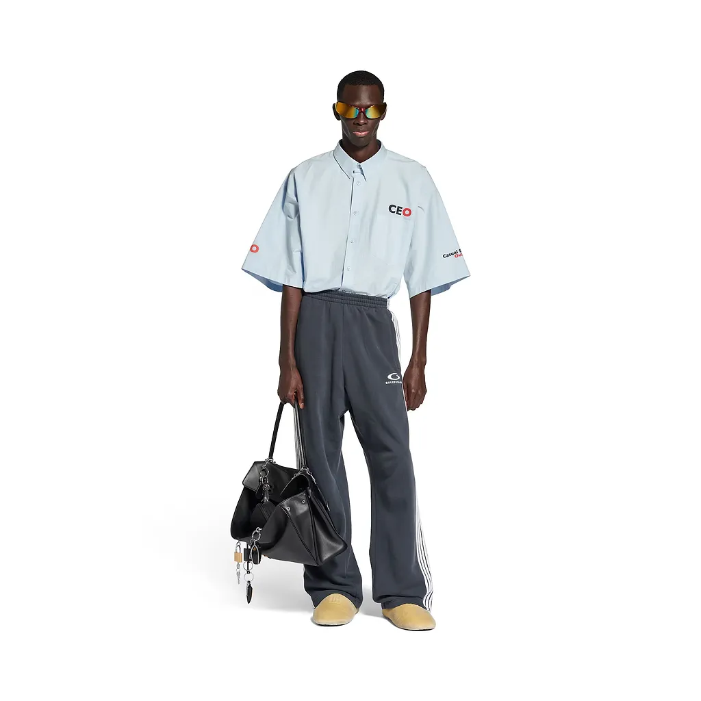 Ceo Uniform Logo Short Sleeve Oversized Shirt